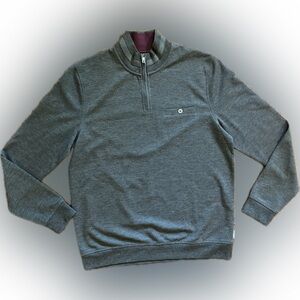 Ted Baker London 1/4 Zip Pullover Charcoal  Sweatshirt  (L) 4